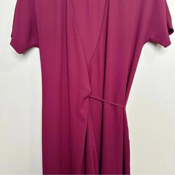 Aritzia Babaton  Womens Xsmall Wrap Burgundy Wallace Dress - Picture 6 of 13